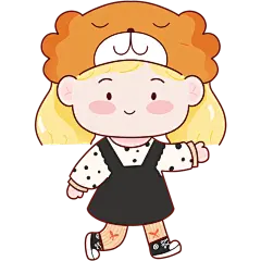 手绘-十二星座儿童人物插画-狮子座