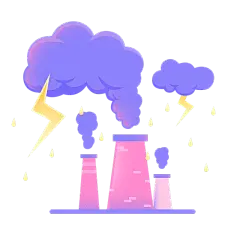 手绘-非常规日常元素贴纸-尾气