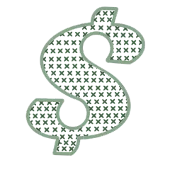 手绘-货币标志符号金融元素贴纸7