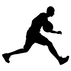 篮球人物剪影贴纸-SVG8