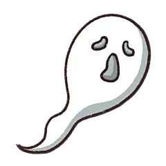 手绘-节点-万圣节元素-幽灵