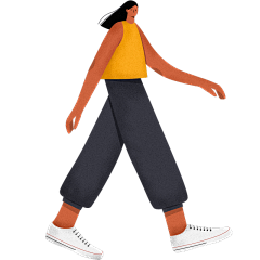 手绘人物插画-女孩