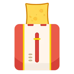 扁平风家用电器贴纸-SVG-吐司机