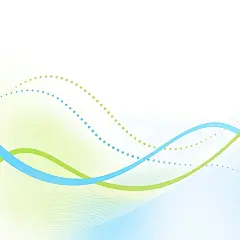 常规内容-背景系列蓝色绿色曲线曲面抽象线条背景
