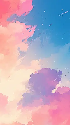 背景系列粉蓝云层背景