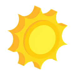 2.5D-自然元素装饰贴纸svg-太阳