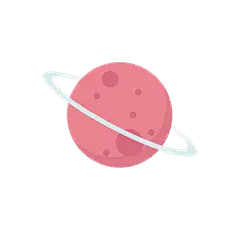 矢量风-科技扁平素材-星球