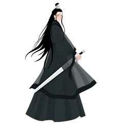 手绘-仙侠武侠古风人物插画-男人2