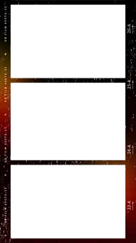 边框系列复古感漏光胶卷三格边框元素