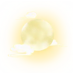 中国风中秋节氛围贴纸