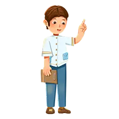 手绘风-人物插画贴纸-男孩男生