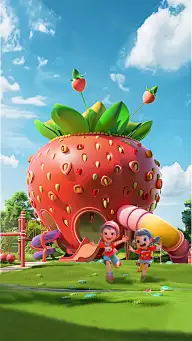 儿童节通用3D儿童乐园背景用图片素材