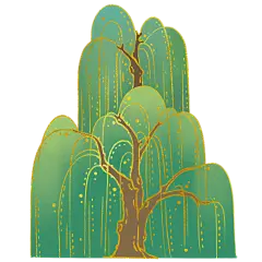 中国风植物柳树