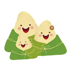 卡通感端午节粽子元素贴纸