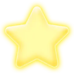 通用元素黄色发光星星元素