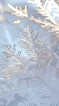 冬天光影感雪花肌理背景