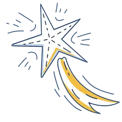 双色简笔画风-宇宙元素-行星