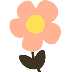 可爱卡通花朵