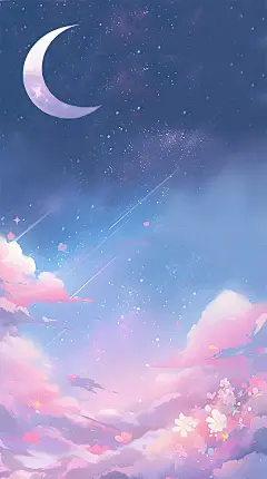 儿童节通用梦幻配色动漫风插画背景图片素材