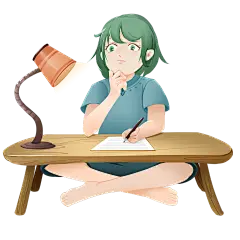 漫画卡通教育培训插画-学习
