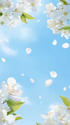 立春&春天实景感花朵展台背景