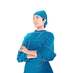 卡通感劳动节女人元素贴纸