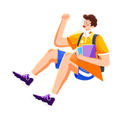 卡通感教育培训人物元素