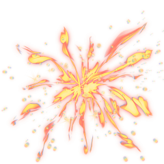 手绘-火焰火光装饰元素贴纸3