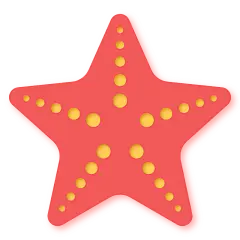 扁平-剪纸风海洋元素-SVG-海星