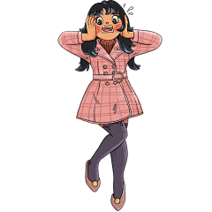 手绘-复古卡通人物主题