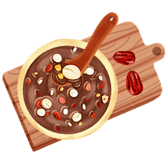 腊八节手绘插画-腊八粥