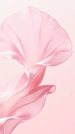 植物系列清新感特效丝绸抽象花朵形状背景图片