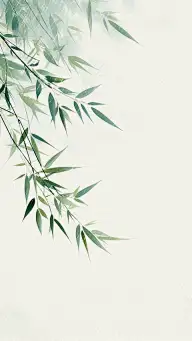 中国风通用古风绿植元素背景绿色竹子图片素材