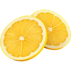 夏季果蔬通用柠檬片元素素材
