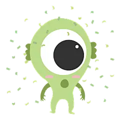 SVG-怪兽贴纸2