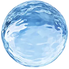 特效系列写实感蓝色不规则水纹水珠元素