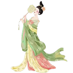 中国风-国潮古风女性人物插画2