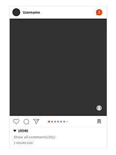 常规内容-边框系列简约白色ins框元素