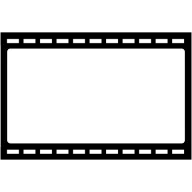 常规简约单个平面胶卷框元素素材