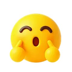 装饰系列3D风黄色拟人加油图标元素