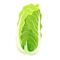 矢量-蔬菜美食元素贴纸-SVG-大白菜