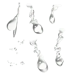 特效系列白色透明水滴水珠