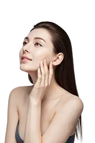 人物系列写实感美女紧致皮肤元素