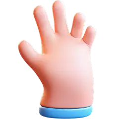 通用卡通感3D立体C4D手部手势元素素材