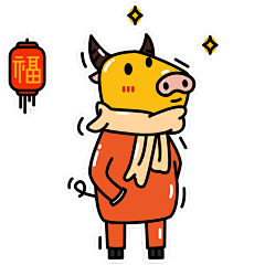 牛年春节元素主题素材