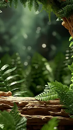 通用电商促销户外绿植场景3D立体C4D场景背景图片素材