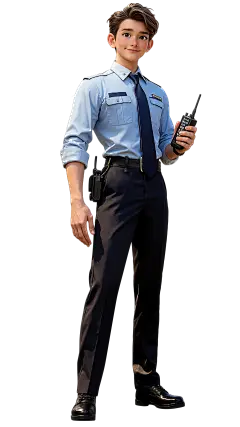 人物系列3D风男警察元素