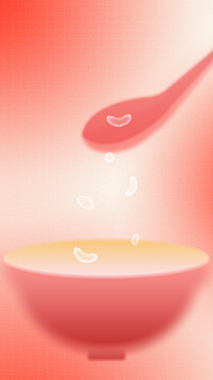 腊八节弥散红色系腊八粥背景