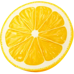 夏季果蔬通用柠檬片元素素材