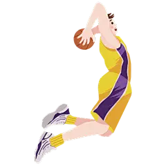SVG-篮球人物常规贴纸-打篮球